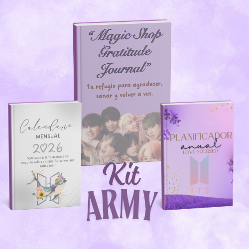 Kit ARMY – Love Yourself Edition | Planner + Diario + Calendario